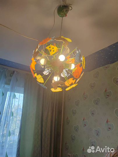 Люстра в детскую с рыбками