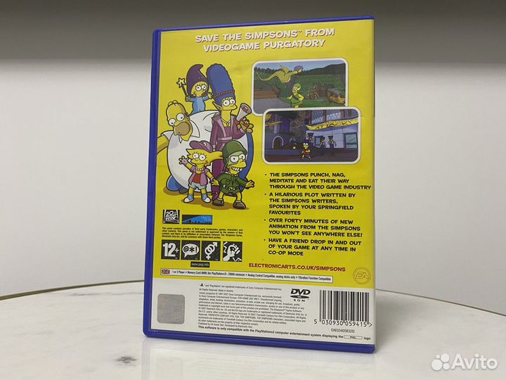 The Simpsons Game Sony Playstation 2 PAL лицензия