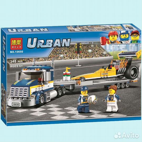 Конструктор 10650 Грузовик для перевозки драгстера