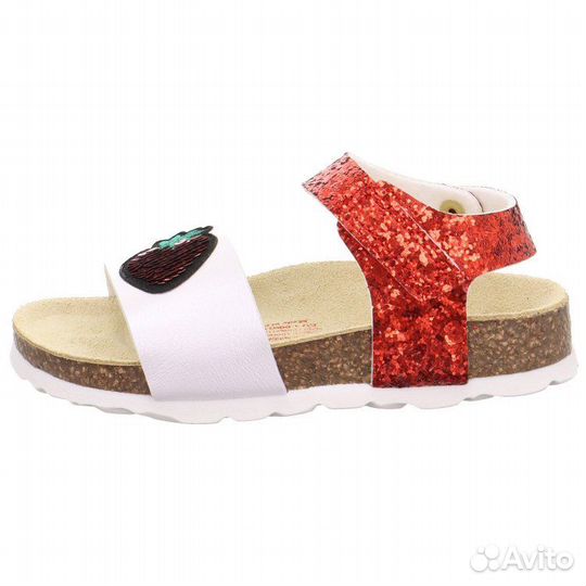 Сандалии Superfit fussbet (белый с красным), р. 30