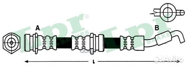 Шланг тормозной mazda 323 98-04/626 97-02 с абс