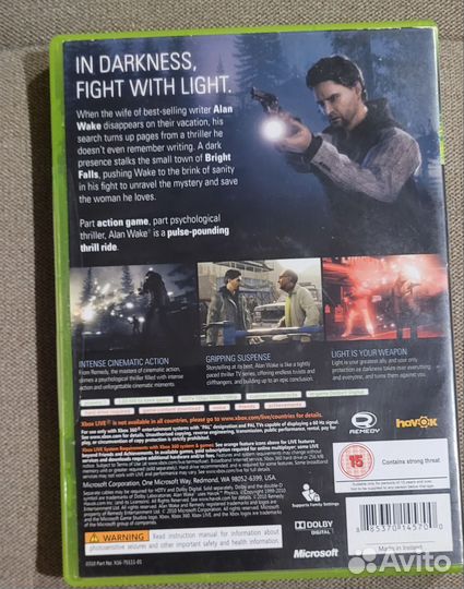 Alan wake для Xbox 360