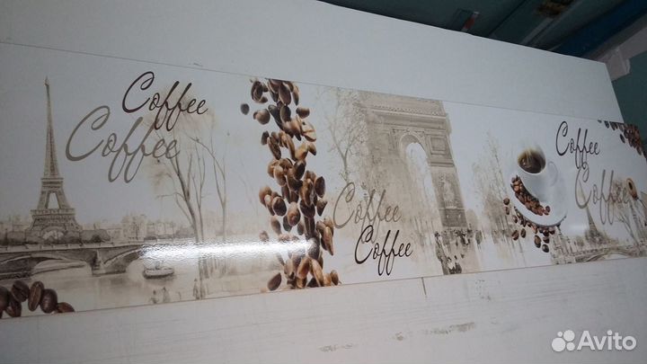 Закаленное стекло с фотопечатью для кухни