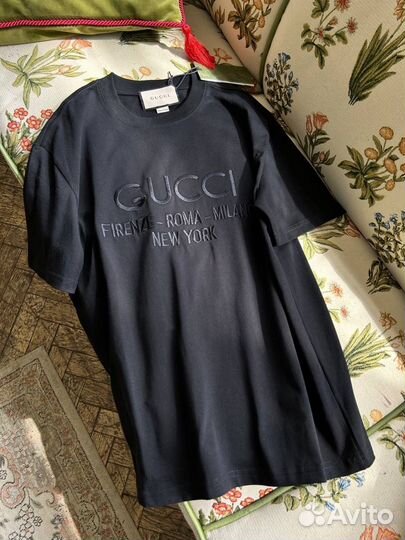 Футболка gucci белая и черная