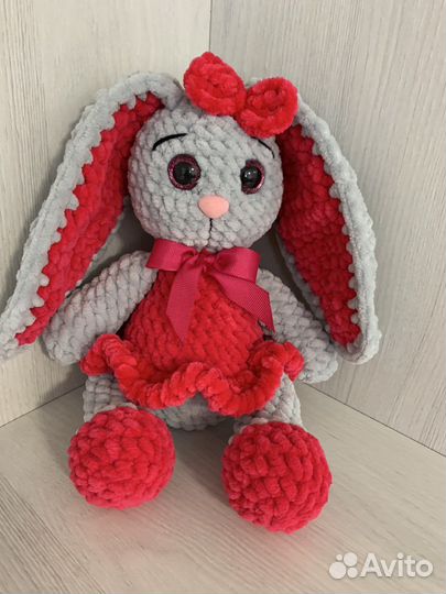 Мягкая игрушка заяц ручной работы