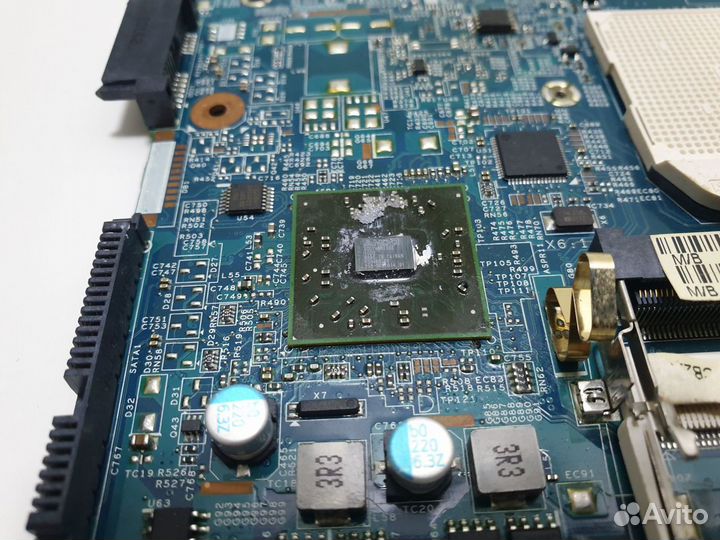 Мат.плата ноутбука eMachines D440 неисправная