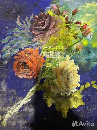 Картина маслом цветы
