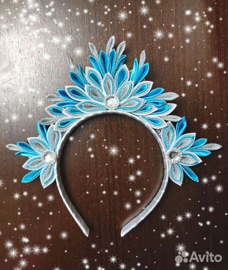 Ободок «Танец снежинок»