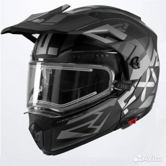 Шлем снегоходный FXR Maverick-X Black Titanium (эп