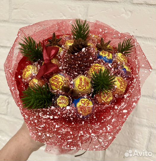 Новогодний сладкий букет