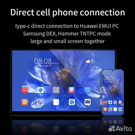 Портативный монитор 15.6 1920x1080p 100% sRGB