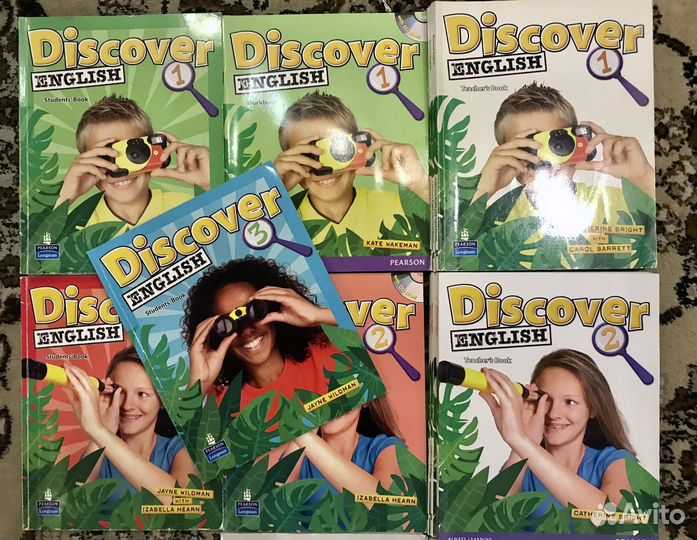 Учебники Discover #1, 2, 3, английский язык