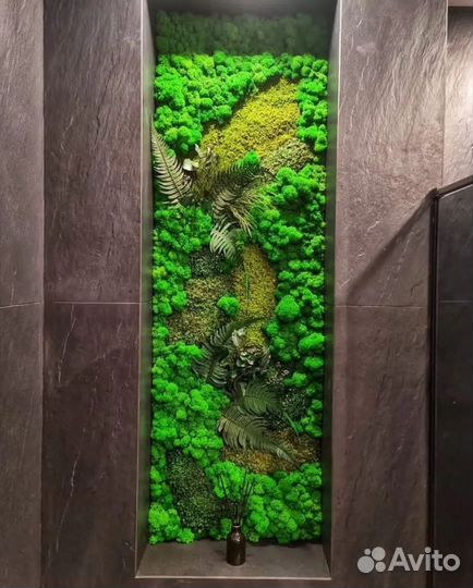 Панно из стабилизированного мха