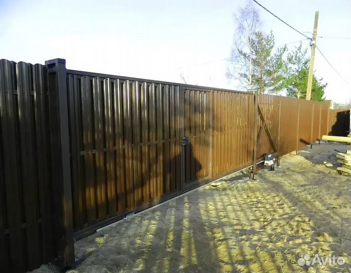Откатные ворота со склада