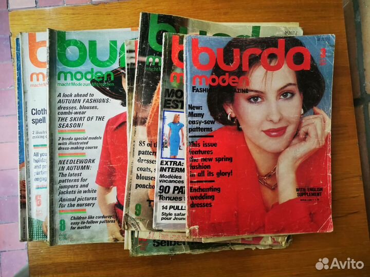 Журналы burda moden винтаж