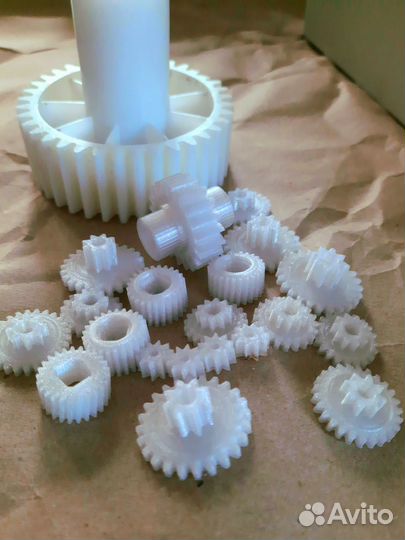 Ремкомплекты шестеренок и узлов из пластика PetG