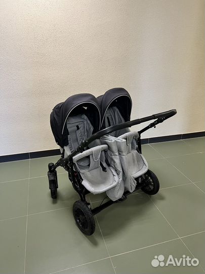 Коляска для двойни 2 в 1 Riko Basic Saxo