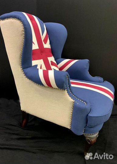 Дизайнерское кресло британский флаг