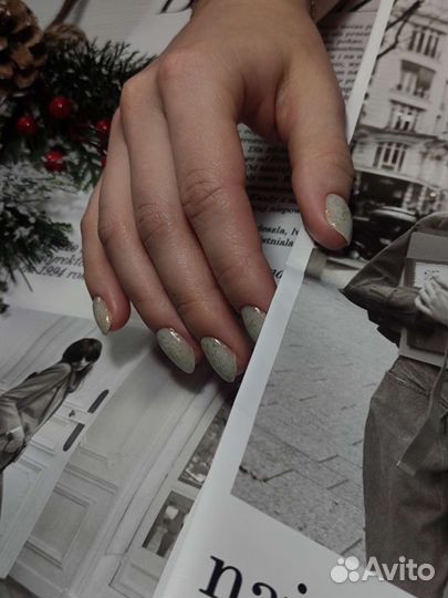 Маникюр, гель-пудра, наращивание