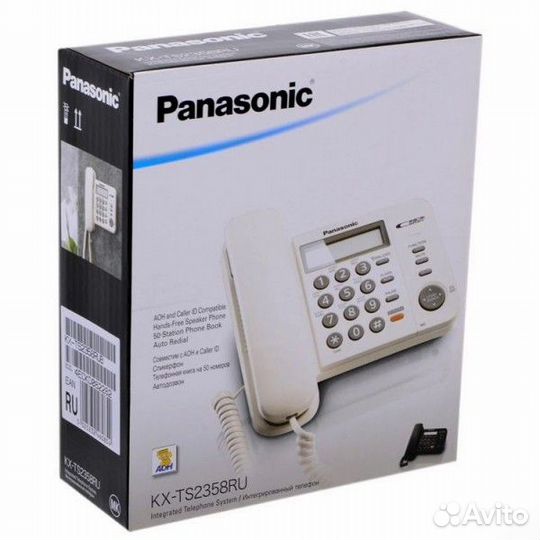 Стационарный телефон Panasonic KX-TS2358RUW