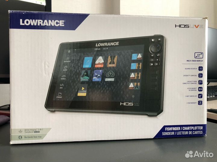 Эхолот Lowrance HDS 12 Live c датчиком 3в1 Русский