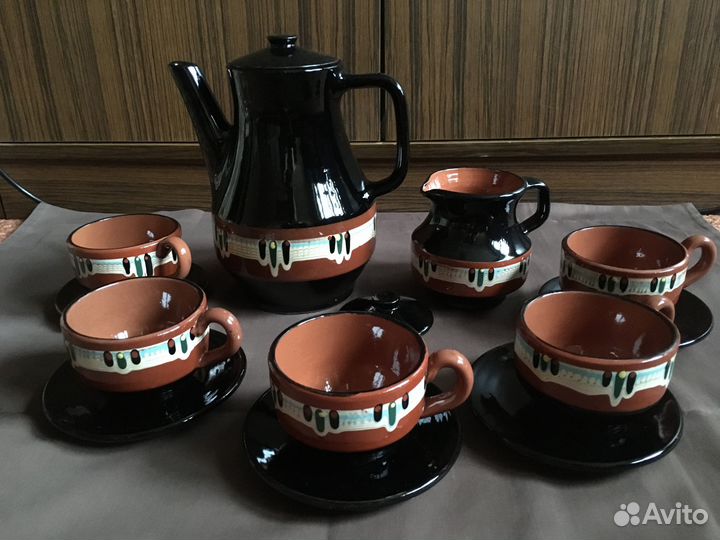 Кофейный керамический сервиз Болгария
