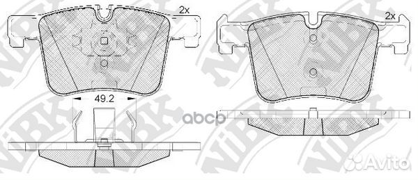 Колодки пер. BMW 1F20, 3F30, X3F25 10 PN0558