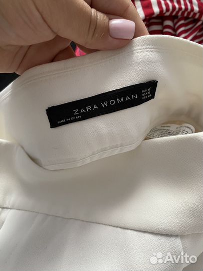 Белые брюки Zara s