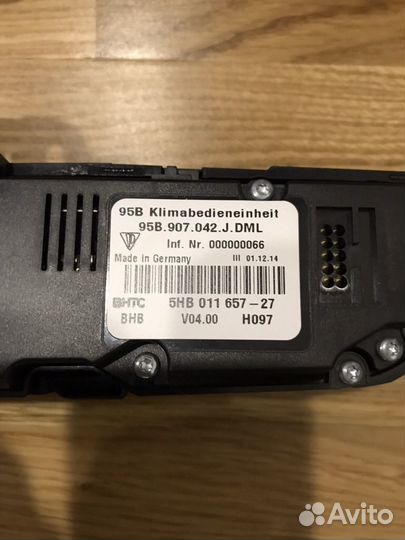 Консоль кнопок Порше Макан. 95B907042jdml 95B90704
