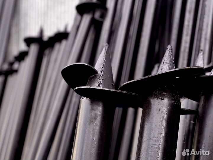 Винтовые сваи с монтажом