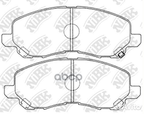 Колодки тормозные передние nibk PN3469 PN3469 NiBK