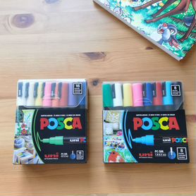 Японские маркеры posca UNI комплектом и штучно