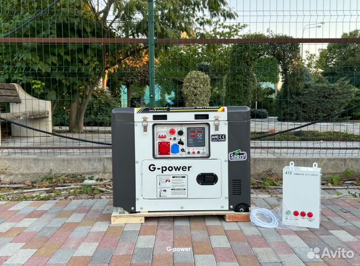 Электростанция дизельная 10 kW G-power с постоянны