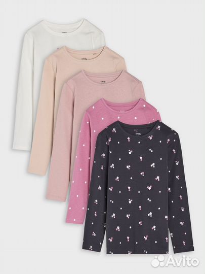 Лонгсливы 5в1/ футболки с длинным рукавом 5шт