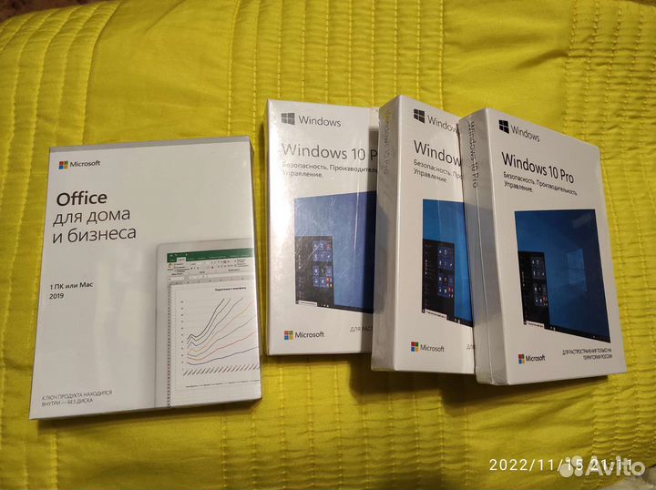 Лицензия windows 10 pro и офис 2019 home&business