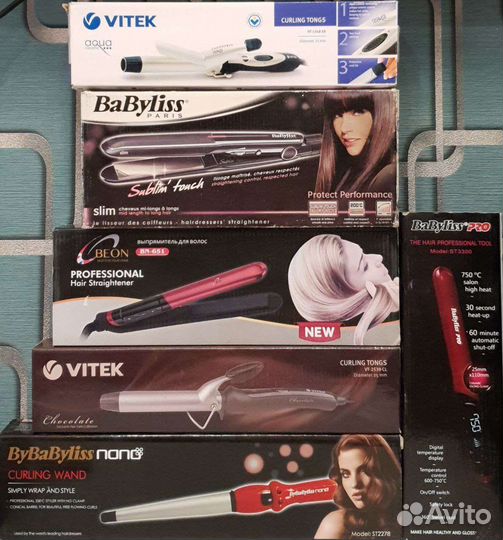 Выпрямители/щипцы/стайлер/плойки для волос