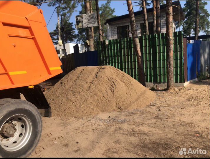 Щебень песок земля доставка