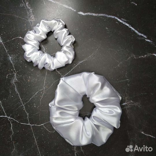 Резинка для волос шелковая комплект 2 штуки