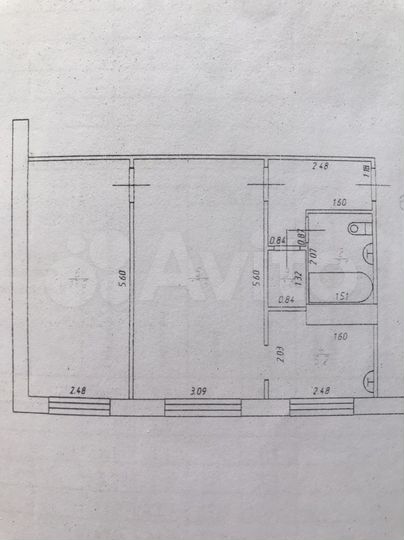 2-к. квартира, 43,5 м², 2/5 эт.