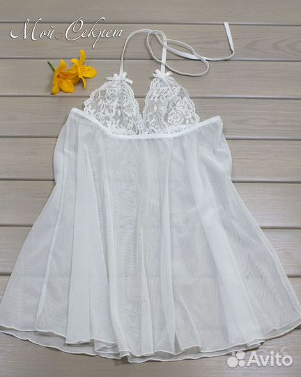 Белая женская сорочка новая Польша р.46