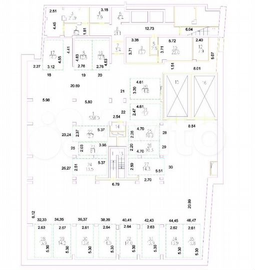 Машиноместо, 15 м²