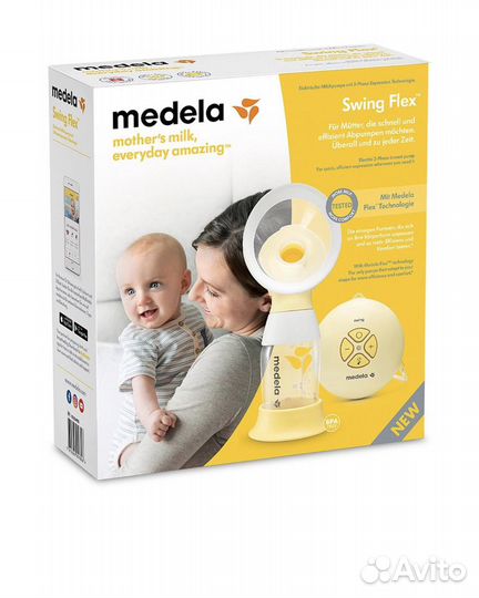 Молокоотсос medela swing flex электрический