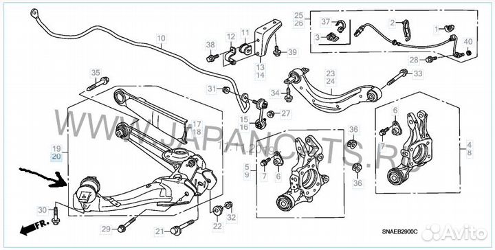 Сайлентблоки Хонда Цивик 4Д