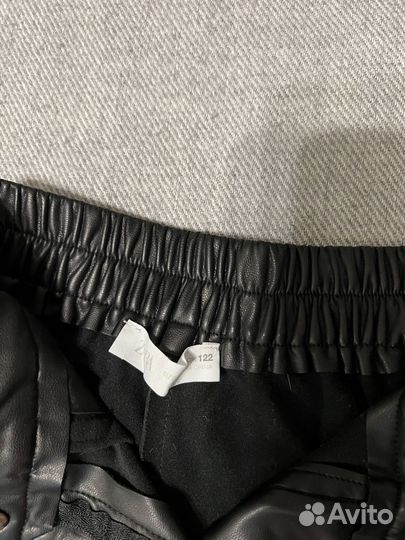 Шорты кожаные zara
