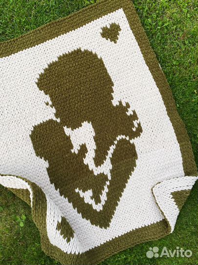 Плед детский вязаный