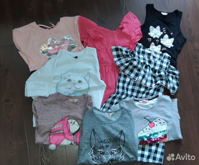 Пакет вещей для девочки р.140