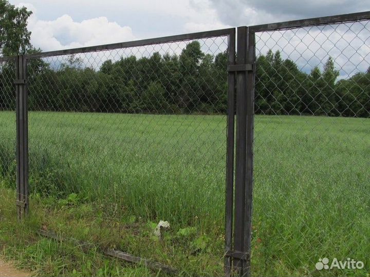 Забор из сетки рабицы