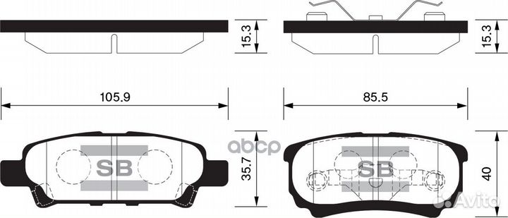 Колодки тормозные Sangsin brake SP2111 (4605A33