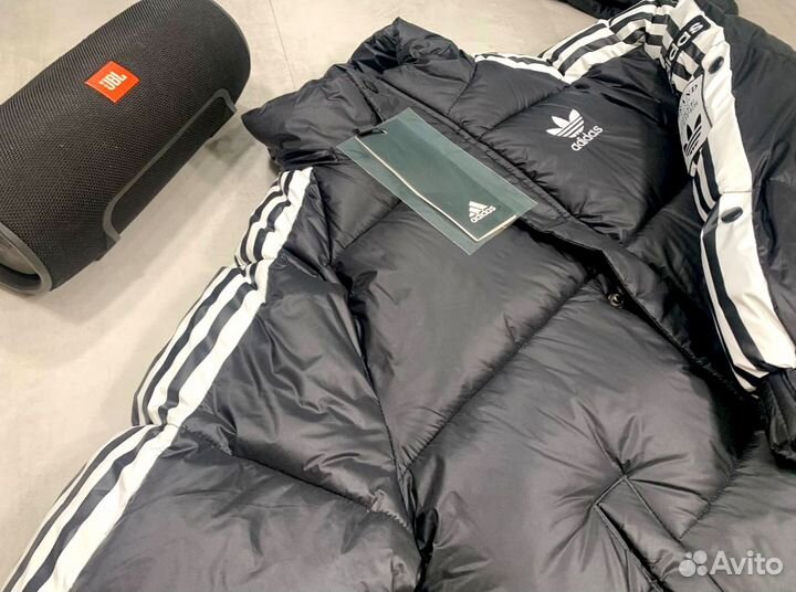 Зимняя мужская куртка Adidas чёрная adibreak