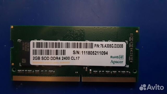 Оперативная память ddr4 2 gb 2400